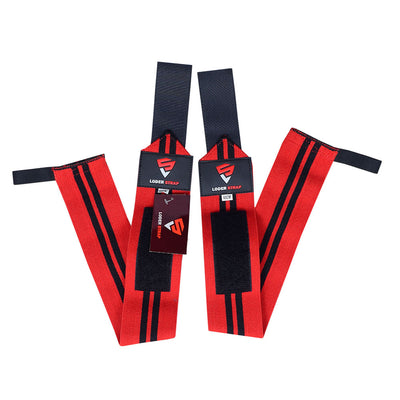 Loder Strap Ultimate Support - Competition Power Weight Lifting Wrist Wraps, Size 60cm/80cm Balck & Red
