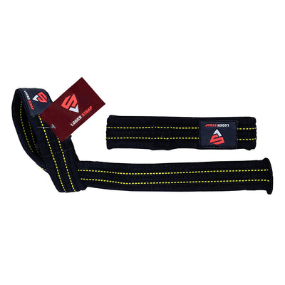 Heavy Lifting Straps Black & yellow