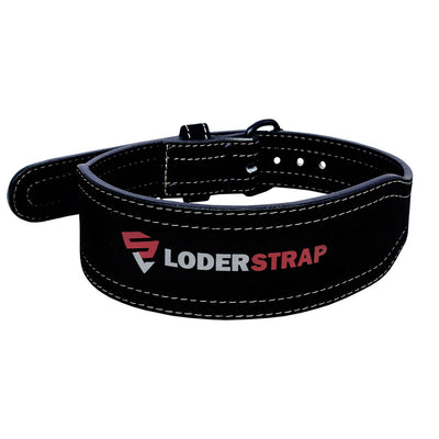 Weightlifting Single Prong Buckle Tapered Belt, Black - 8MM
