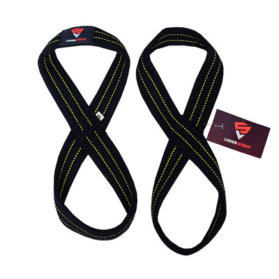 HEAVY DUTY FIGURE EIGHT LIFTING STRAPS - COTTON
