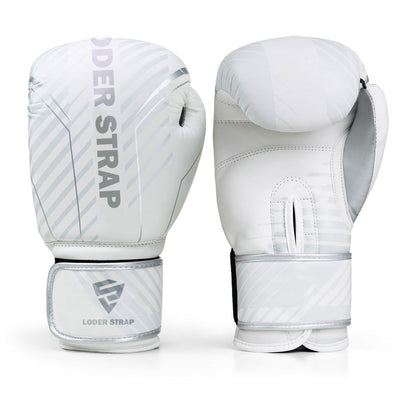 Boxing Gloves Platinum White