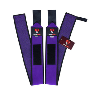 Loder Strap Competition Power Weight Lifting Wrist Wraps – Maximum Support in Every Lift (60cm/80cm) Premium Purple