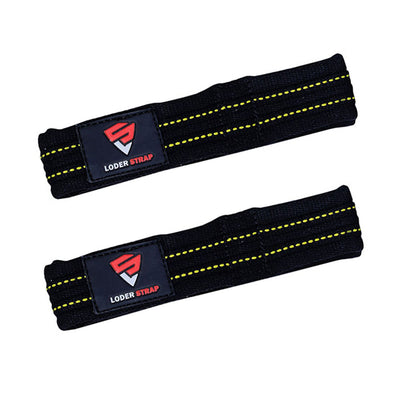 Heavy Lifting Straps Black & yellow