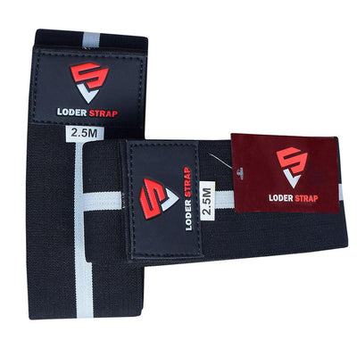 Knee Wraps 1X Super Heavy Black With One White Strap