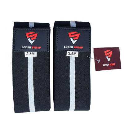 Knee Wraps 1X Super Heavy Black With One White Strap